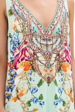 V NECK FLARED JUMPSUIT HONEY HONEY 13 V NECK FLARED JUMPSUIT HONEY HONEY -clothing shop CAMILLA 00021834 V NECK FLARED JUMPSUIT HONEY HONEY 5