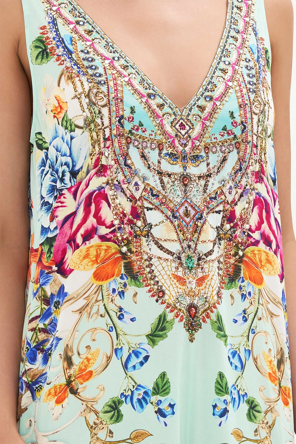 V NECK FLARED JUMPSUIT HONEY HONEY 6 V NECK FLARED JUMPSUIT HONEY HONEY - Image 6