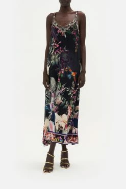 V NECK MIDI SLIP DRESS PARADISO PLACE