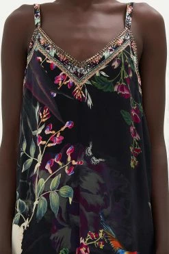 V NECK MIDI SLIP DRESS PARADISO PLACE -clothing shop CAMILLA 00021835 V NECK MIDI SLIP DRESS PARADISO PLACE 5