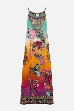 LONG PANEL SLIP DRESS VIPER ROOM 11 LONG PANEL SLIP DRESS VIPER ROOM -clothing shop CAMILLA 00021843 LONG PANEL SLIP DRESS VIPER ROOM GHOST