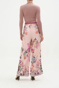 PAPERBAG WAIST WIDE LEG PANT MAD AS A SNAKE -clothing shop CAMILLA 00021844 PAPERBAG WAIST PANT LINEN MAD AS A SNAKE MODEST 2