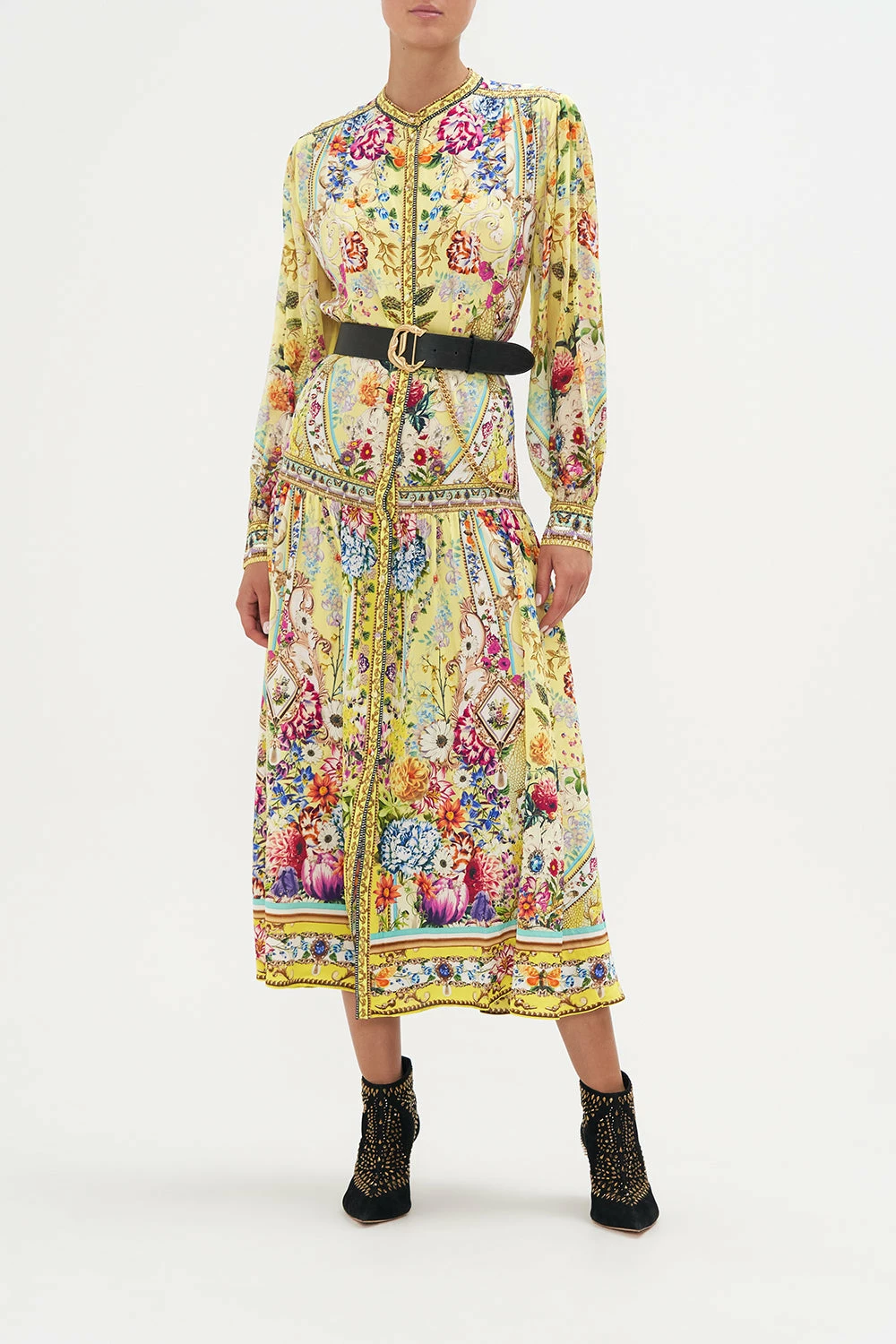 BUTTON THROUGH DRESS WITH YOKE BIRDS AND THE BEES - Image 7