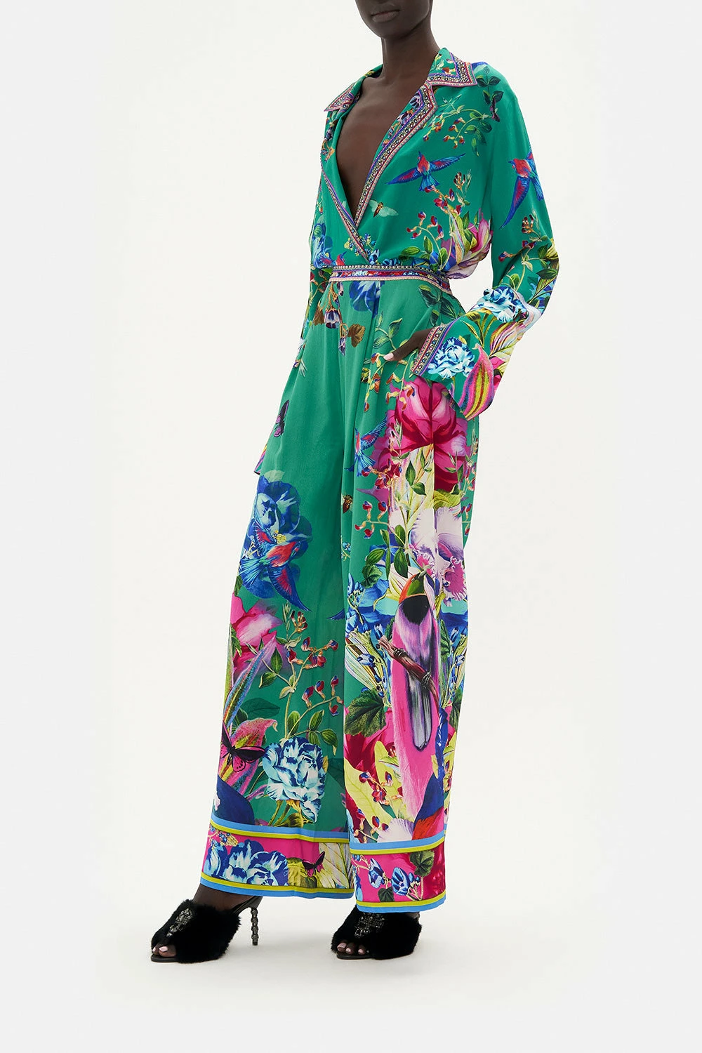 TUCK FRONT PANT RUN FROM PARADISE 4 TUCK FRONT PANT RUN FROM PARADISE - Image 4