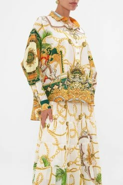 CURVED HEM SHIRT MY SWEET DEVOTION -clothing shop CAMILLA 00022015 MY SWEET DEVOTION CURVED HEM SHIRT 5