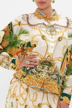 CURVED HEM SHIRT MY SWEET DEVOTION -clothing shop CAMILLA 00022015 MY SWEET DEVOTION CURVED HEM SHIRT 6