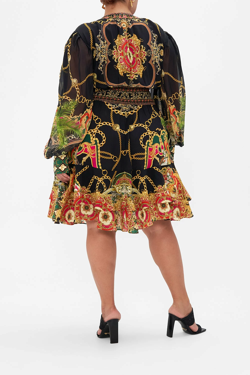 BUTTON FRONT FRILL DRESS JEALOUSY AND JEWELS - Image 9