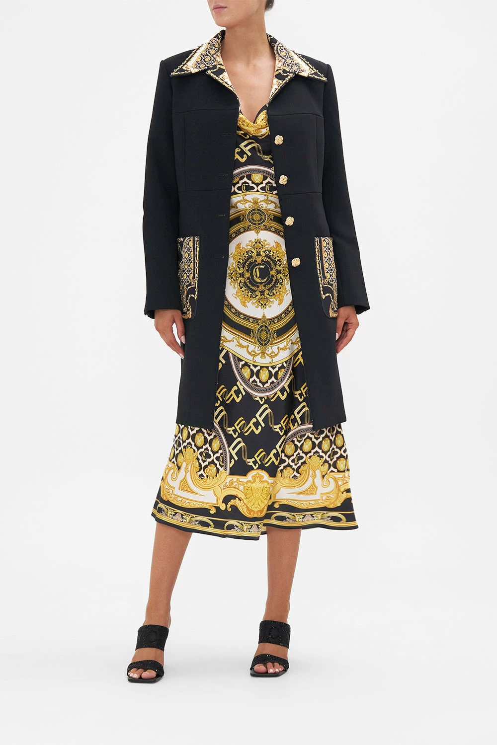 BUTTON FRONT COAT TETHER ME NOT 1 BUTTON FRONT COAT TETHER ME NOT