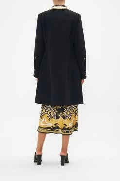 BUTTON FRONT COAT TETHER ME NOT 8 BUTTON FRONT COAT TETHER ME NOT -clothing shop CAMILLA 00022028 BUTTON FRONT COAT TETHER ME NOT 3