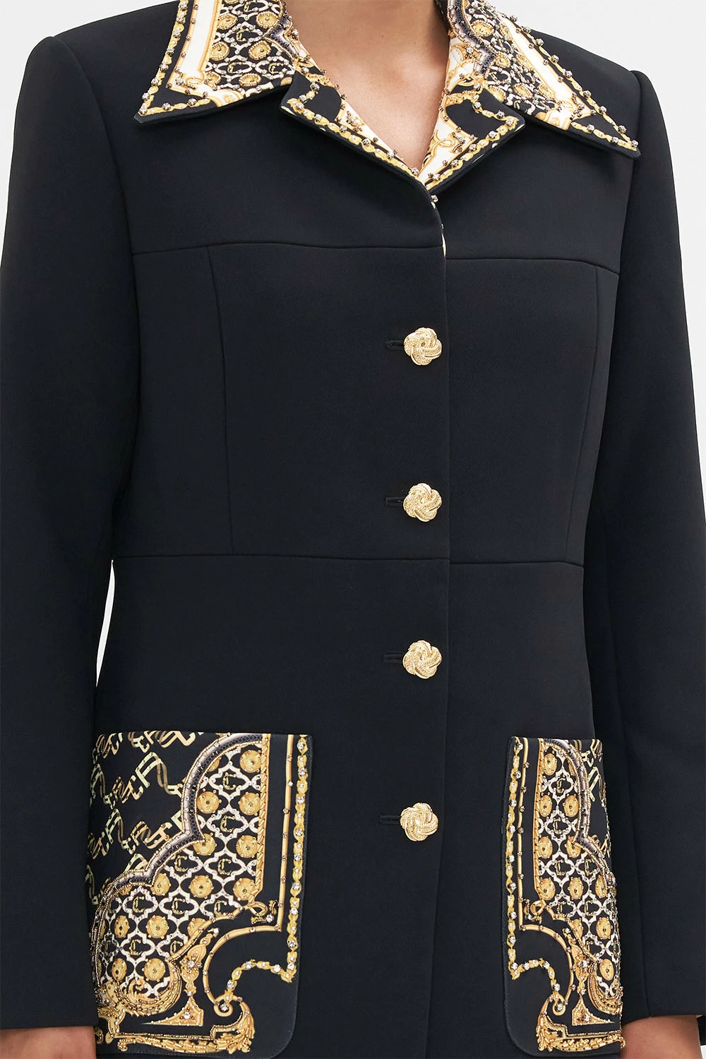 BUTTON FRONT COAT TETHER ME NOT 5 BUTTON FRONT COAT TETHER ME NOT - Image 5