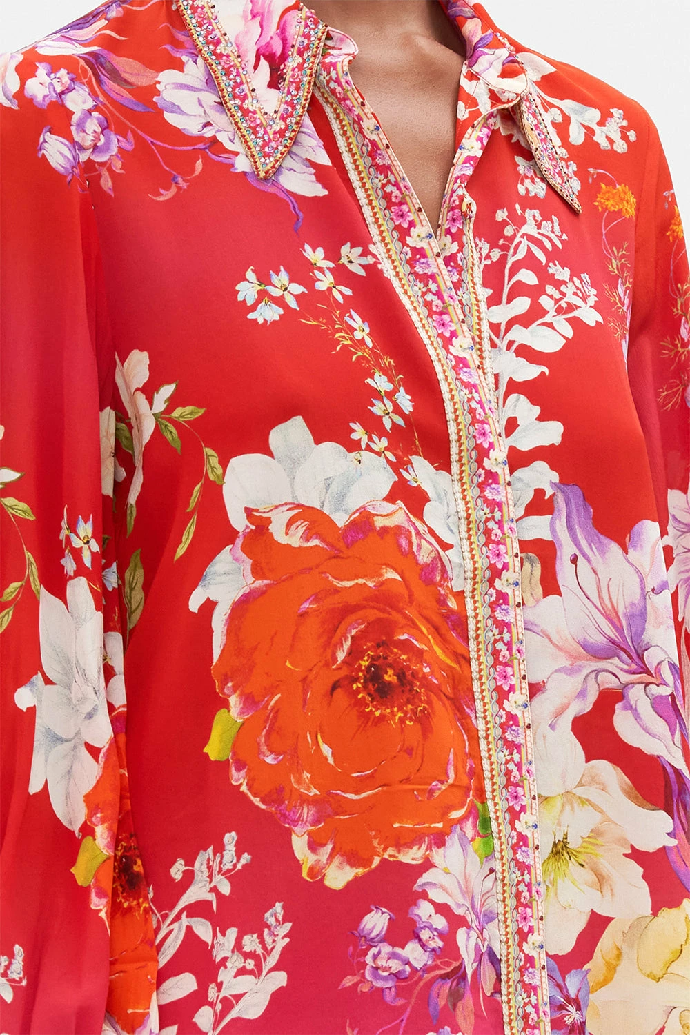 CURVED COLLAR BLOUSE KISS AND TELL 6 CURVED COLLAR BLOUSE KISS AND TELL - Image 6