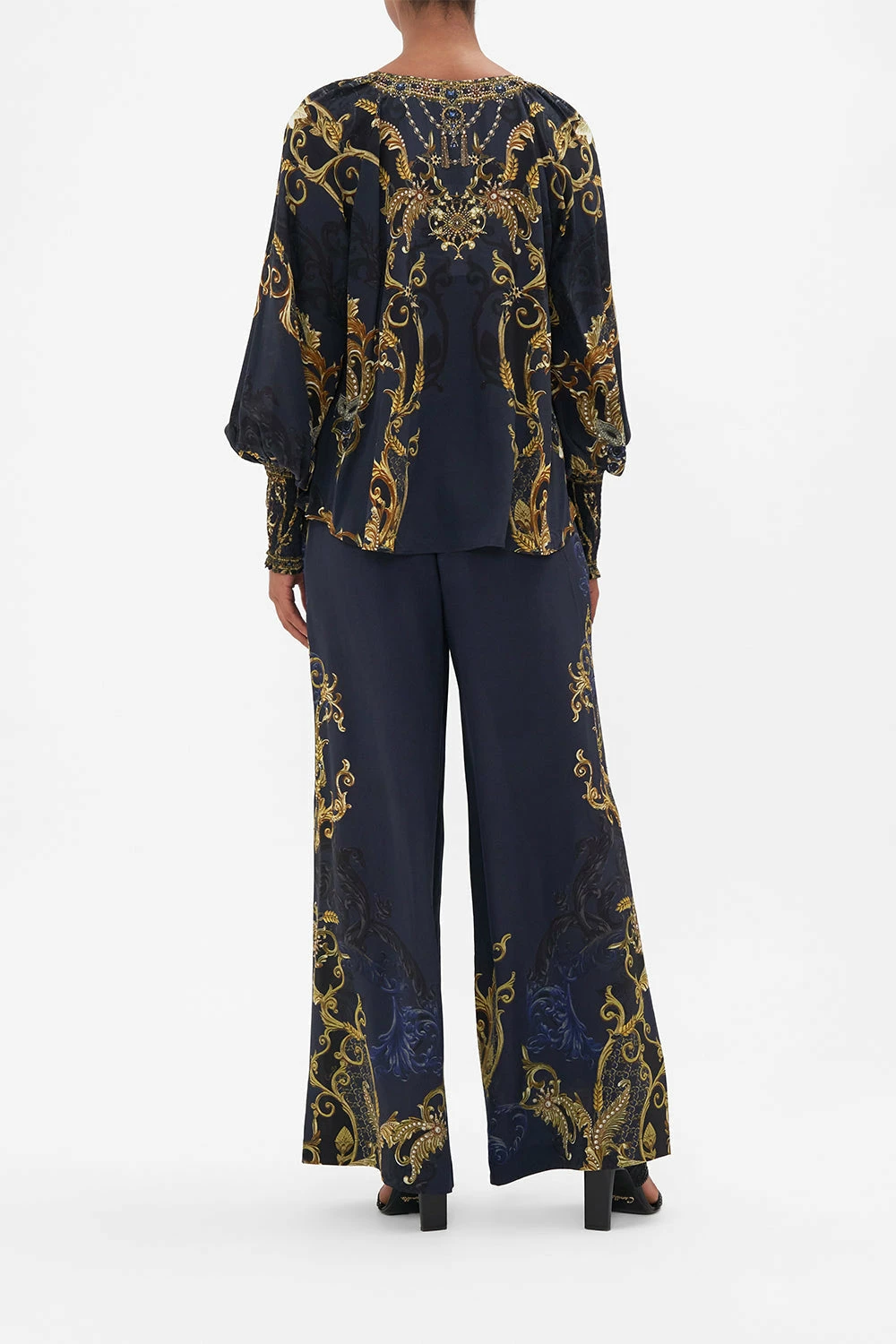 SHIRRED CUFF BLOUSE MOONLIGHT MELODIES 2 SHIRRED CUFF BLOUSE MOONLIGHT MELODIES - Image 2