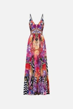 TIERED BODICE DRESS WILD LOVING 11 TIERED BODICE DRESS WILD LOVING -clothing shop CAMILLA 00022096 TIERED BODICE DRESS WILD LOVING GHOST