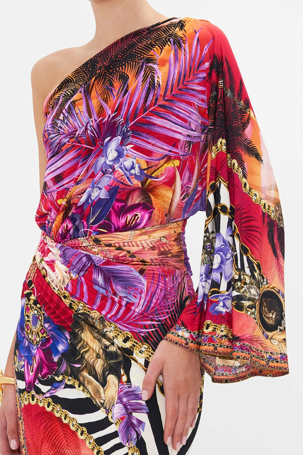 ONE SHOULDER JERSEY DRESS WILD LOVING 7 ONE SHOULDER JERSEY DRESS WILD LOVING - Image 7