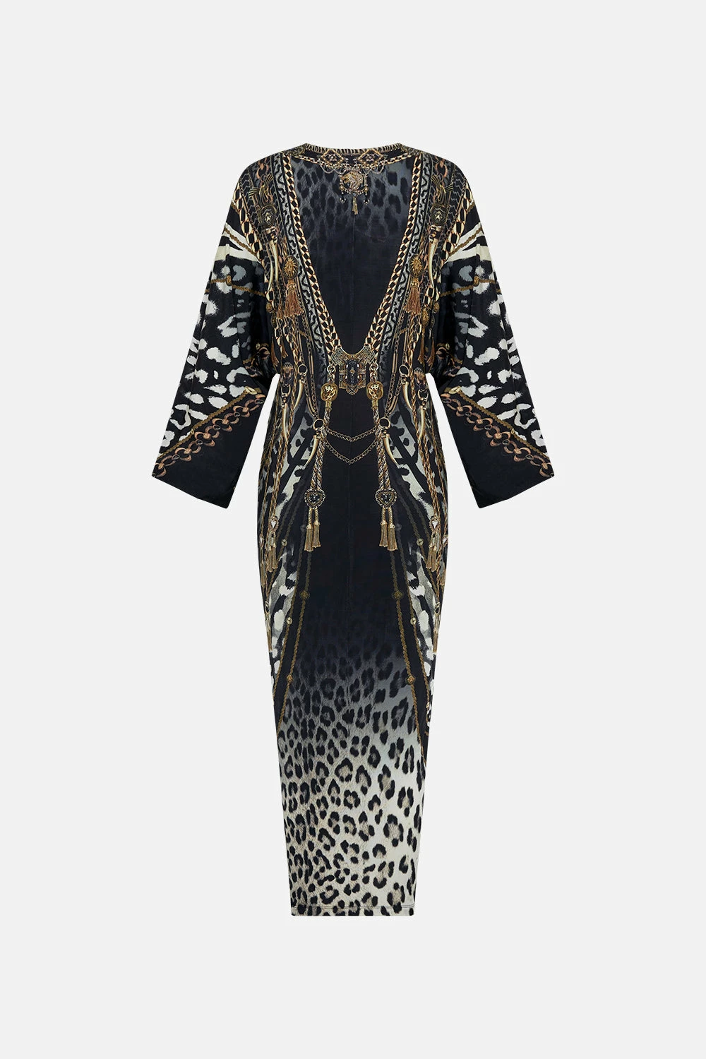 LONG SPLIT FRONT TWIST DRESS UNTAMED ROYALTY 7 LONG SPLIT FRONT TWIST DRESS UNTAMED ROYALTY - Image 7