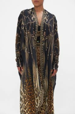 LONG CASUAL JACKET WITH POCKETS JUNGLE DREAMING -clothing shop CAMILLA 00022188 LONG CASUAL JACKET WITH POCKETS JUNGLE DREAMING 4