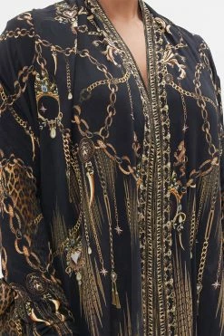 LONG CASUAL JACKET WITH POCKETS JUNGLE DREAMING -clothing shop CAMILLA 00022188 LONG CASUAL JACKET WITH POCKETS JUNGLE DREAMING 5