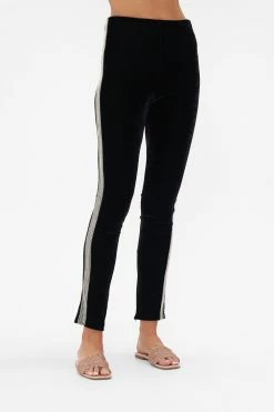 VELVET PANT WITH ANKLE ZIP CURTAIN CALL CHAOS 10 VELVET PANT WITH ANKLE ZIP CURTAIN CALL CHAOS -clothing shop CAMILLA 00022219 VELVET PANT WITH ANKLE ZIP CURTAIN CALL CHAOS 4