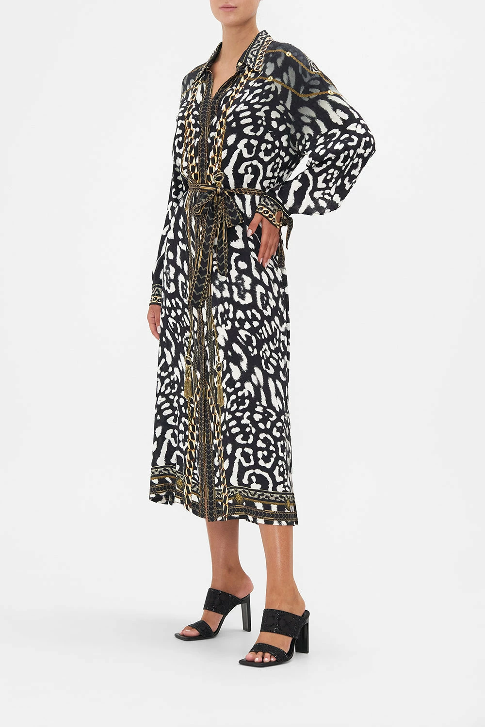 EYELET CUFF SHIRT DRESS UNTAMED ROYALTY 4 EYELET CUFF SHIRT DRESS UNTAMED ROYALTY - Image 4