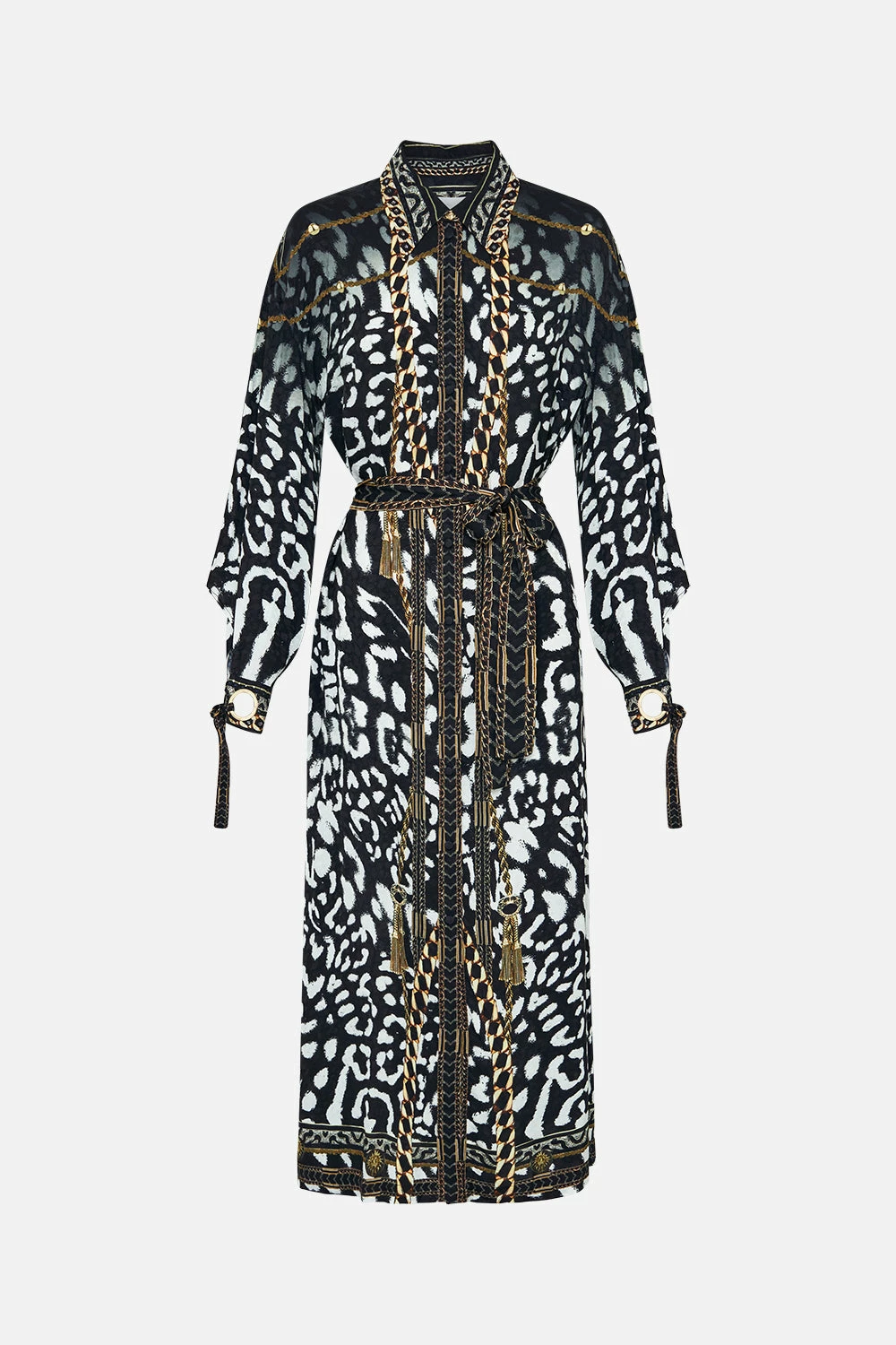 EYELET CUFF SHIRT DRESS UNTAMED ROYALTY 3 EYELET CUFF SHIRT DRESS UNTAMED ROYALTY - Image 3