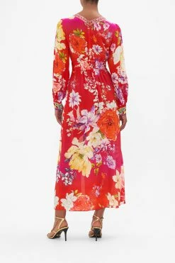 TWIST FRONT LONG DRESS KISS AND TELL -clothing shop CAMILLA 00022276 TWIST FRONT LONG DRESS KISS AND TELL 3