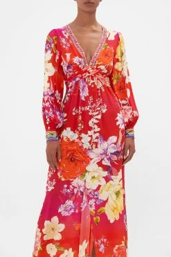 TWIST FRONT LONG DRESS KISS AND TELL -clothing shop CAMILLA 00022276 TWIST FRONT LONG DRESS KISS AND TELL 4