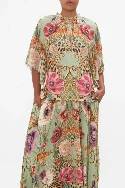 RUFFLE SLEEVE BLOUSE GROW AND GLOW -clothing shop CAMILLA 00022336 RUFFLE SLEEVE BLOUSE GROW AND GLOW 4