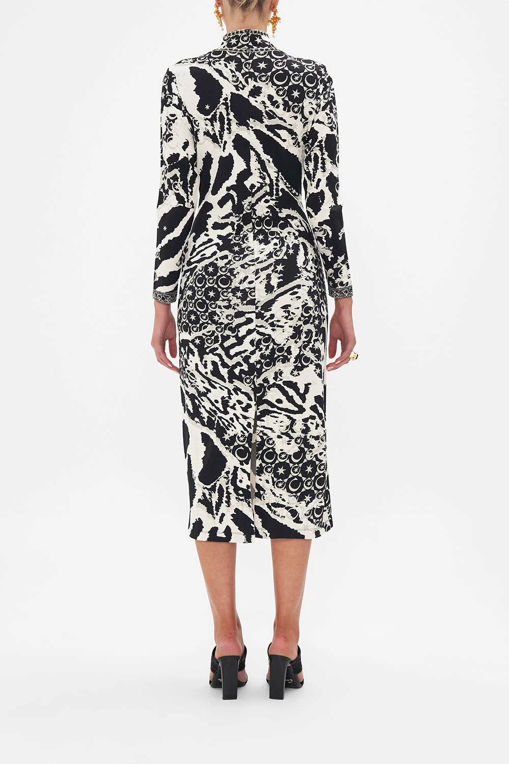 TURTLENECK JERSEY DRESS FELINE FANTASY 2 TURTLENECK JERSEY DRESS FELINE FANTASY - Image 2