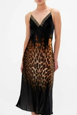 VELVET V NECK BIAS SLIP JUNGLE DREAMING -clothing shop CAMILLA 00022376 VELVET V NECK BIAS SLIP JUNGLE DREAMING 4