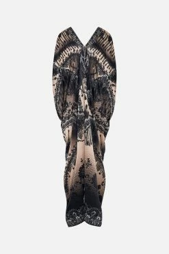 LONG DRAPE DRESS WITH ZIP FRONT CURTAIN CALL CHAOS 13 LONG DRAPE DRESS WITH ZIP FRONT CURTAIN CALL CHAOS -clothing shop CAMILLA 00022389 LONG DRAPE DRESS WITH ZIP FRONT CURTAIN CALL CHAOS GHOST 2