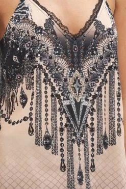 LACE TRIM CAMI CURTAIN CALL CHAOS -clothing shop CAMILLA 00022399 LACE TRIM CAMI CURTAIN CALL CHAOS 5