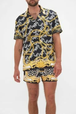 SHORT SLEEVE CAMP COLLARED SHIRT TETHER ME NOT -clothing shop CAMILLA 00022475 SHORT SLEEVE CAMP COLLARED SHIRT TETHER ME NOT 4