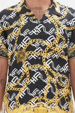 SHORT SLEEVE CAMP COLLARED SHIRT TETHER ME NOT -clothing shop CAMILLA 00022475 SHORT SLEEVE CAMP COLLARED SHIRT TETHER ME NOT 5