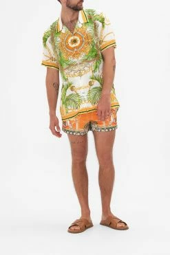 SHORT SLEEVE CAMP COLLARED SHIRT MY SWEET DEVOTION