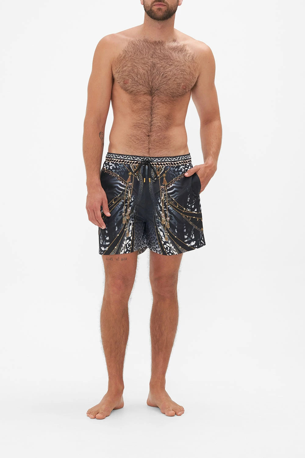 ELASTIC WAIST BOARDSHORT UNTAMED ROYALTY 1 ELASTIC WAIST BOARDSHORT UNTAMED ROYALTY