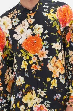 LONG SLEEVE MANDARIN COLLAR SHIRT SECRET HISTORY -clothing shop CAMILLA 00022497 LONG SLEEVE MANDARIN COLLAR SHIRT SECRET HISTORY 5