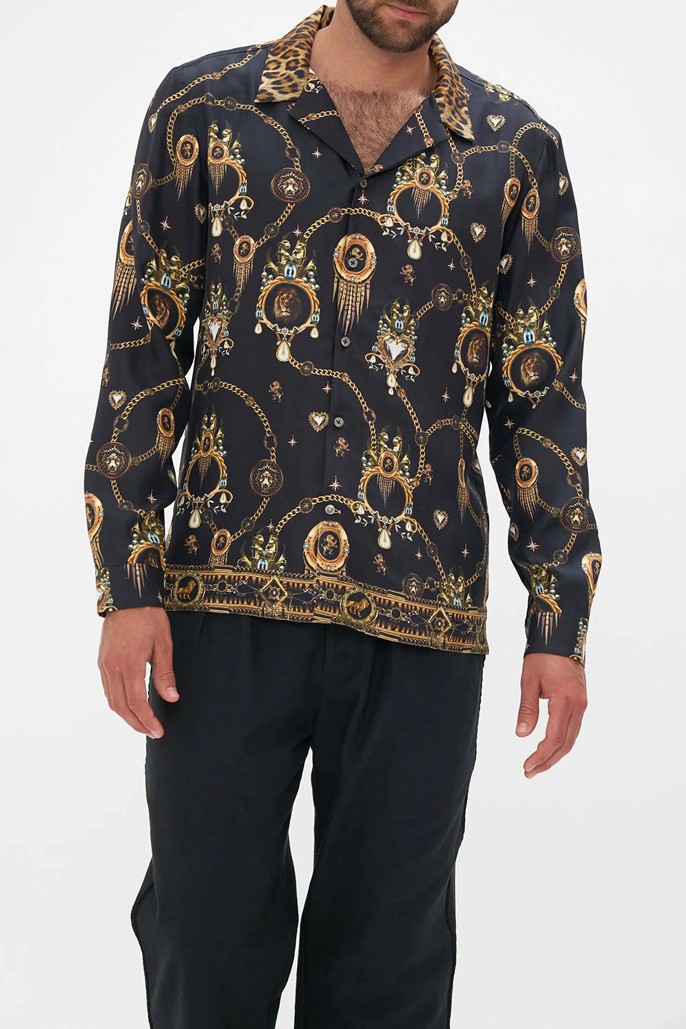LONG SLEEVE CAMP COLLARED SHIRT JUNGLE DREAMING 5 LONG SLEEVE CAMP COLLARED SHIRT JUNGLE DREAMING - Image 5