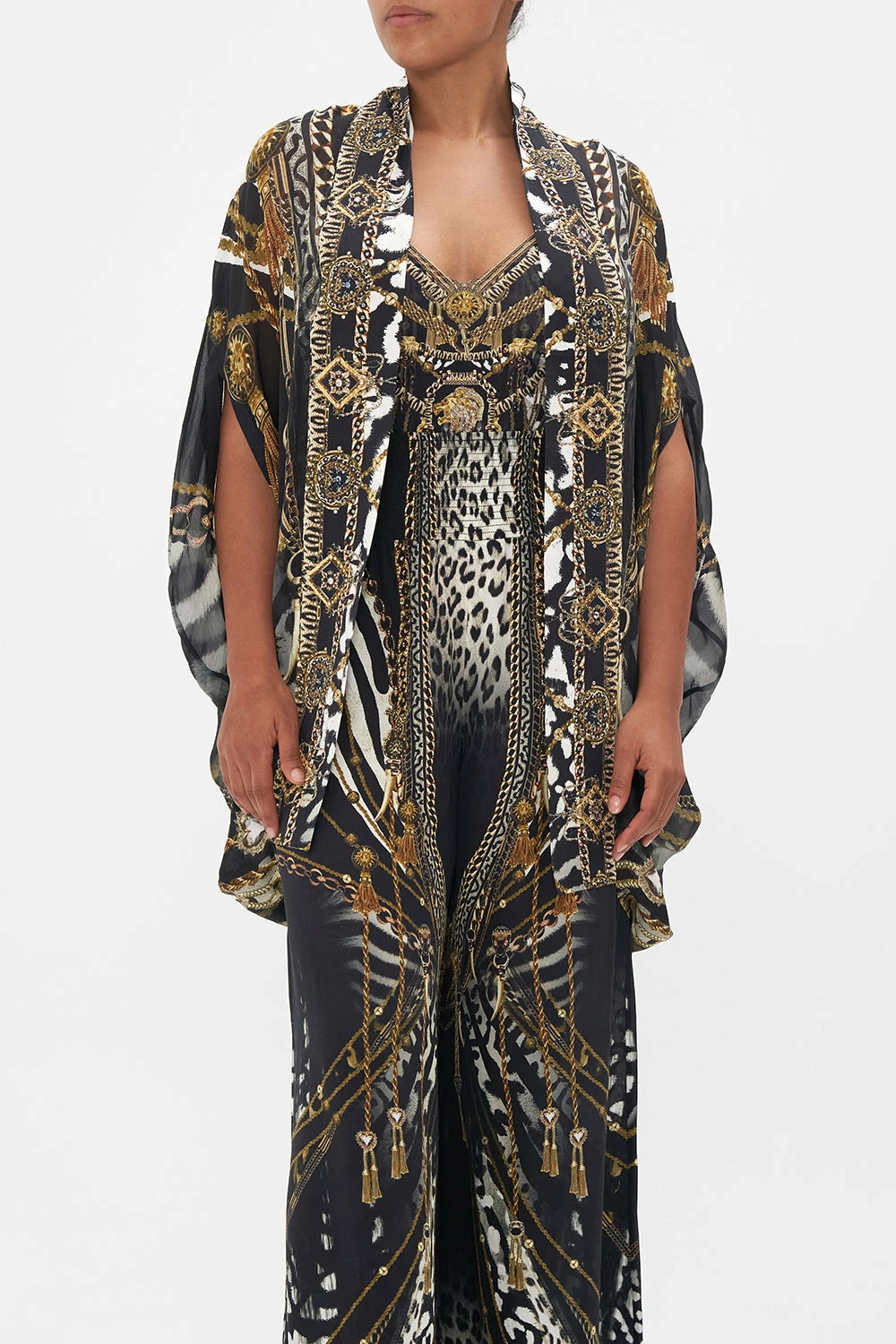 OPEN FRONT CARDI CAPE UNTAMED ROYALTY 5 OPEN FRONT CARDI CAPE UNTAMED ROYALTY - Image 5