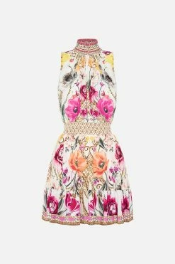 HIGH NECK SLEEVELESS MINI DRESS DESTINY CALLING 8 HIGH NECK SLEEVELESS MINI DRESS DESTINY CALLING -clothing shop CAMILLA 00022540 HIGH NECK SLEEVELESS MINI DRESS DESTINY CALLING GHOST