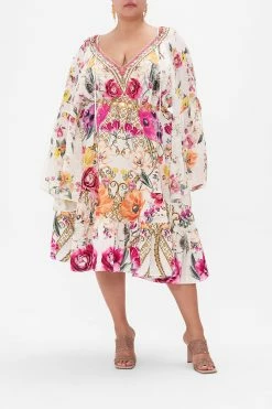 A-LINE GATHERED PANEL DRESS DESTINY CALLING -clothing shop CAMILLA 00022542 A LINE GATHERED PANEL DRESS DESTINY CALLING MTL 1