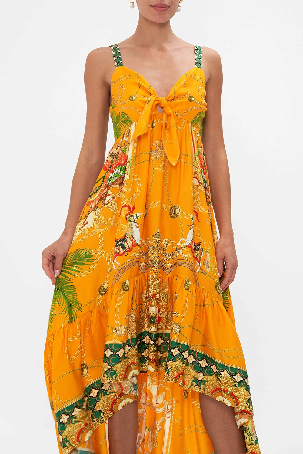 TIE FRONT HIGH LOW DRESS DANCING WITH THE BULLS - Image 4