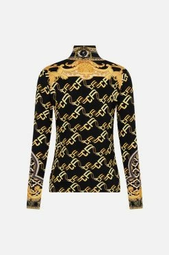 JERSEY TURTLENECK TETHER ME NOT -clothing shop CAMILLA 00022577 JERSEY TURTLENECK TETHER ME NOT GHOST 2