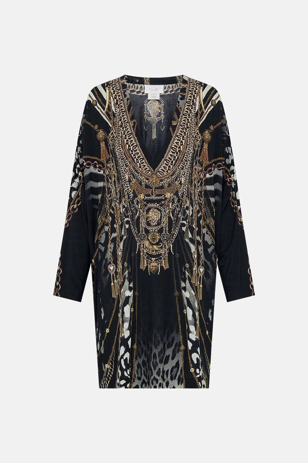 SIDE SPLIT TEE - ALL OVER PRINT UNTAMED ROYALTY - Image 3