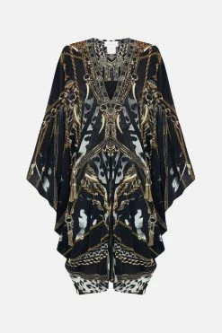 T SHAPE SHORT KAFTAN UNTAMED ROYALTY -clothing shop CAMILLA 00022608 T SHAPE SHORT KAFTAN UNTAMED ROYALTY GHOST