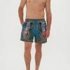 ELASTIC WAIST BOARDSHORT TIGER PANTS