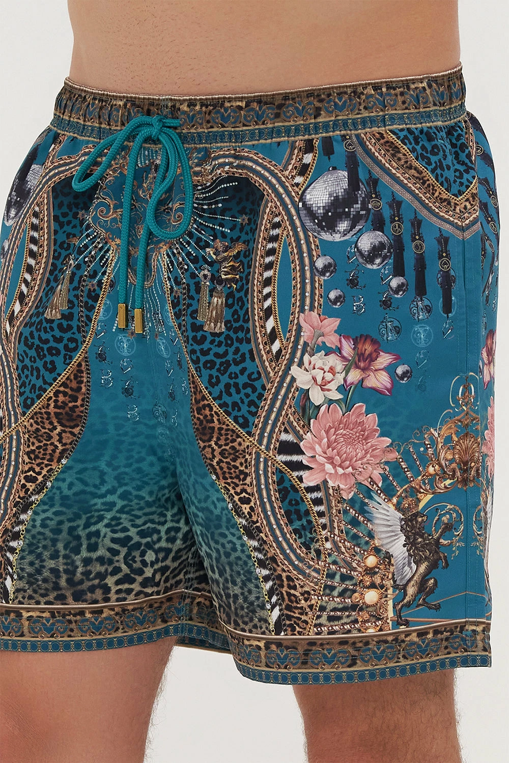 ELASTIC WAIST BOARDSHORT TIGER PANTS 6 ELASTIC WAIST BOARDSHORT TIGER PANTS - Image 6