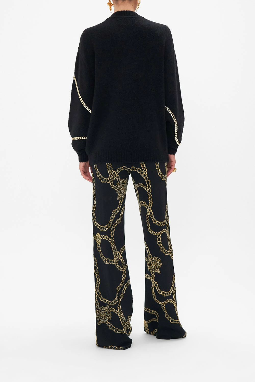 CREW NECK FULL SLEEVE JUMPER WITH CHAINS TETHER ME NOT - Image 4