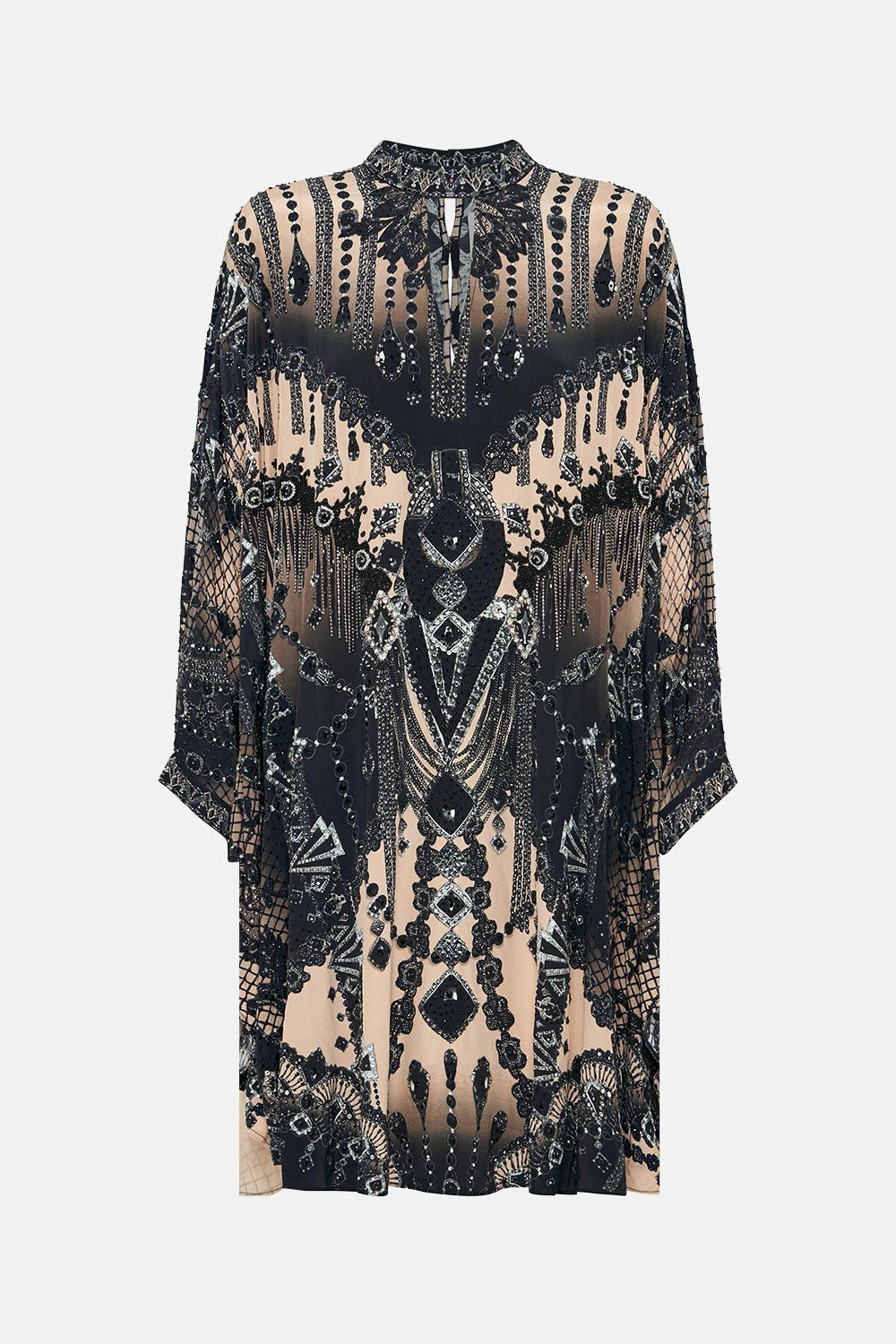 SHORT KAFTAN WITH HIGH NECK CURTAIN CALL CHAOS - Image 6
