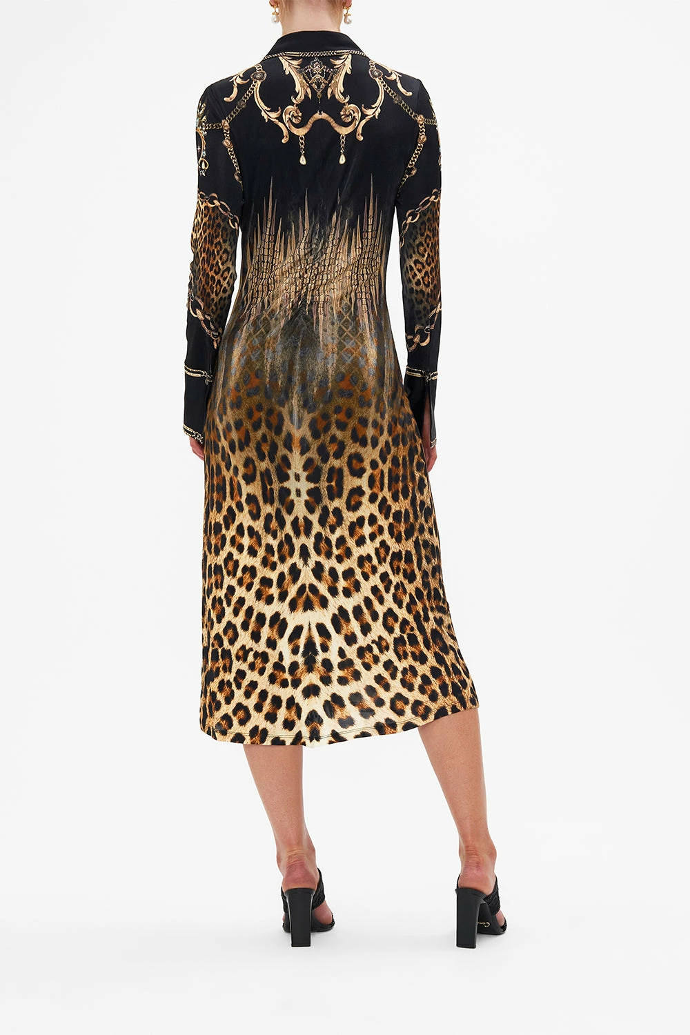 JERSEY MIDI SHIRT DRESS JUNGLE DREAMING 2 JERSEY MIDI SHIRT DRESS JUNGLE DREAMING - Image 2