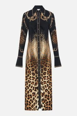 JERSEY MIDI SHIRT DRESS JUNGLE DREAMING 11 JERSEY MIDI SHIRT DRESS JUNGLE DREAMING -clothing shop CAMILLA 00022707 JERSEY MIDI SHIRT DRESS JUNGLE DREAMING GHOST